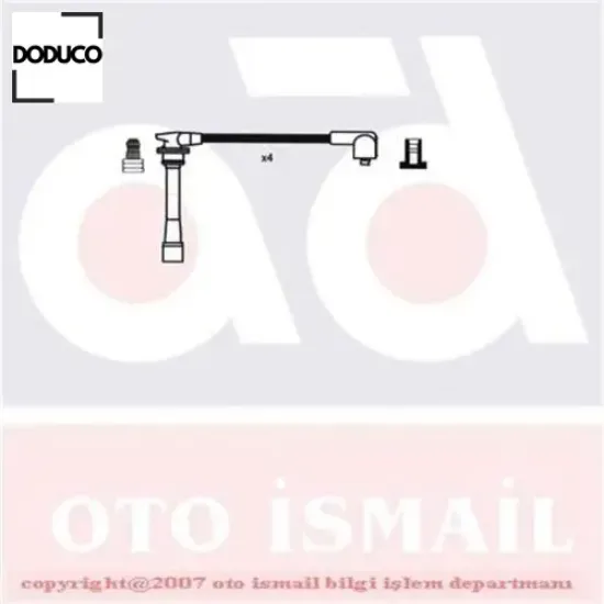 Buji kablosu accent 1.5 16v gl-gls-glx doduco 27501/ 26c00 resmi
