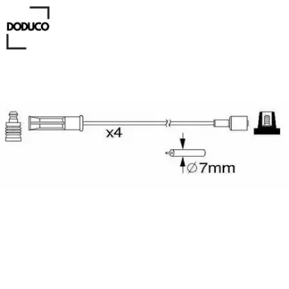 Buji kablosu mgn 1.6 99 -r19 1.2 99 -clıo ıı 1.2 ie 99 -kng 1.2 98 -logan 1.4 02 k7m doduco 7700273226 resmi