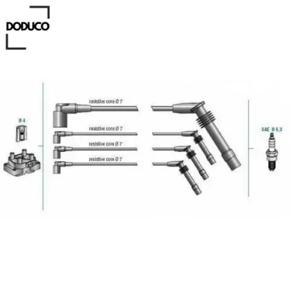 Buji kablo tk clıo 1.4ei 8v 99 -logan 1.6 16v 05 k7j doduco 7700273826 resmi