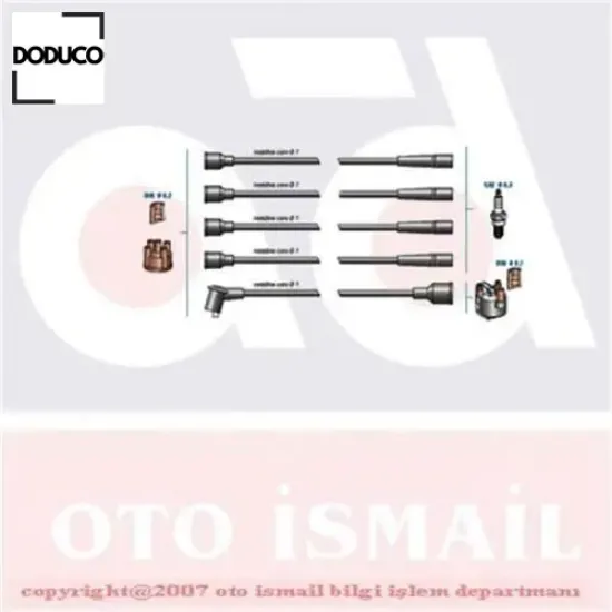 Buji kablo tk dkş-m131 düz motor doduco 4458077/ 85007441 resmi