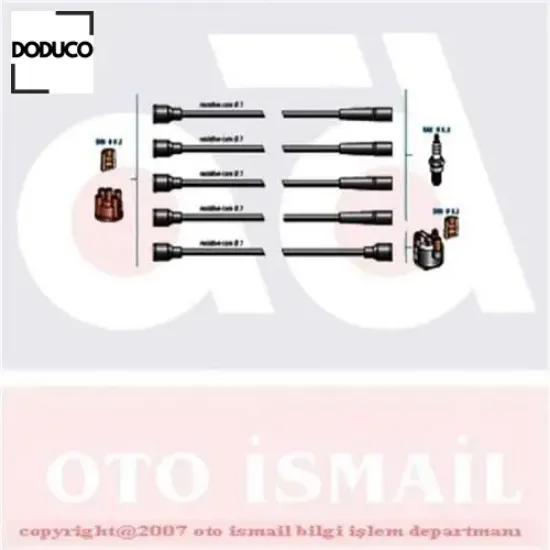 Buji kablo tk r19 89-94 -clıo 1.2 90-96 -twng 1.2 c3g 93-97 doduco 7702252450 resmi