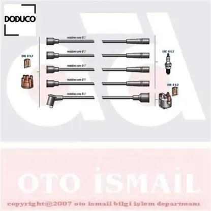 Buji kablo tk taunus 1.6-2.0 82-90 -sıerra 1.6-2.0 82-90 doduco 80b612280aa resmi