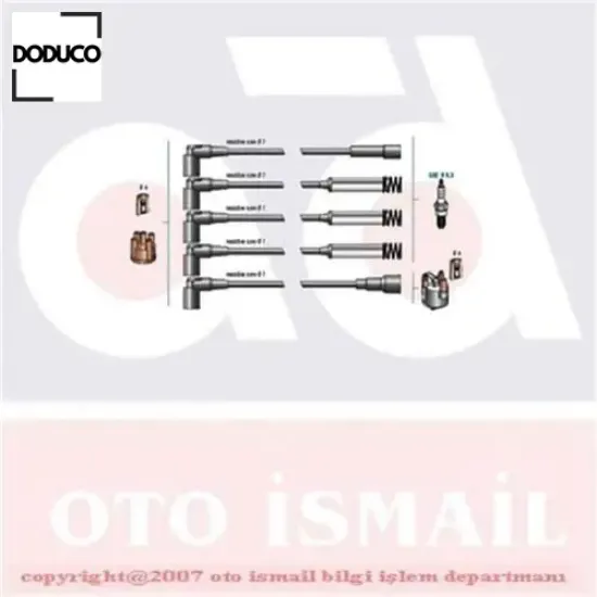 Buji kablo tk metal tüplü vectra a 1.8 ie 93-95 doduco 1612558 resmi