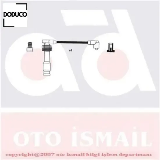 Buji kablo takımı astra g-vectra b-astra f-vectra a 1.8-2.0 16v ecotech-enjeksiyonlu doduco 1612598/ 90487571 resmi