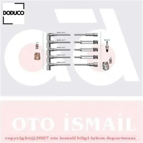 Buji kablosu opel a kasa tüm modeller 4 tüplü doduco 1612537 resmi