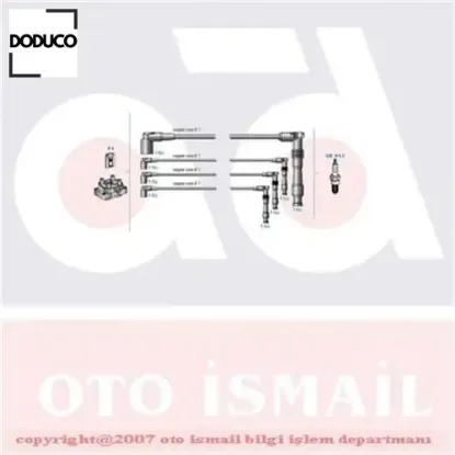 Buji kablo tk vectra b 96-02-astra f 94-98-corsa doduco 1612561 resmi