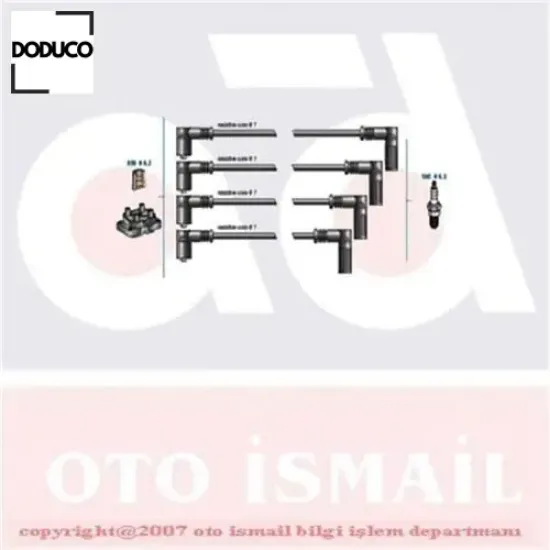 Buji kablo tk tmpr 1.4-1.6 enj.-tipo 1.6 93-96 doduco 7735100 resmi