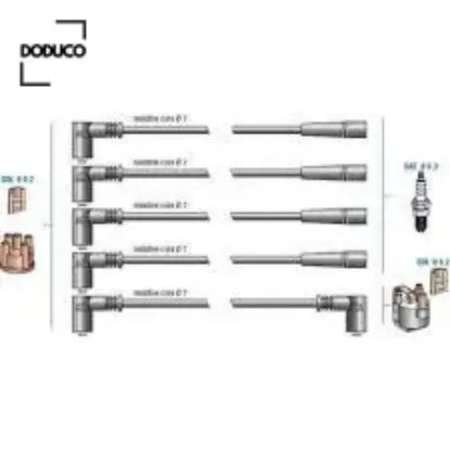 Buji kablo tk clıo 1.2 e5f-e7f 90 -clıo 1.4 1.4 ie 95 doduco 7700273826/ 820050697 resmi