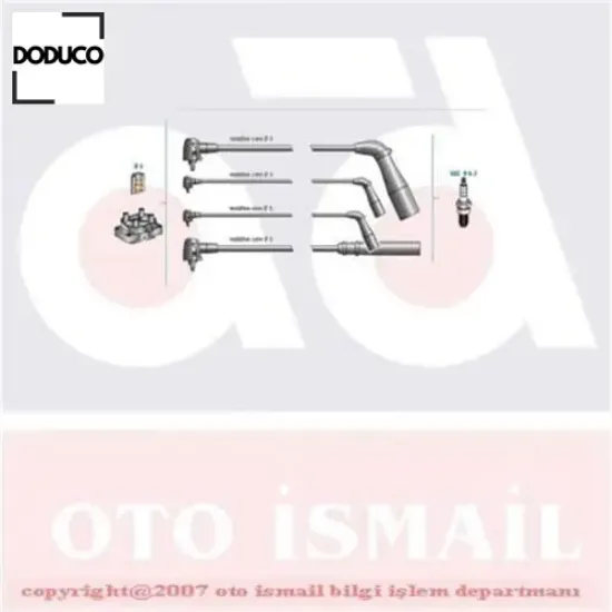 Buji kablo tk corolla 1.3 krbrtr ae100 92-97 doduco  resmi