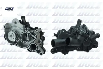 Su pompası golf vıı-leon-a3 1.0-1.2-1.4-1.6 tsı 4 çıkışlı termostat su pompası dolz 04e121600d/ 04e121600q/ 04e121600ad resmi