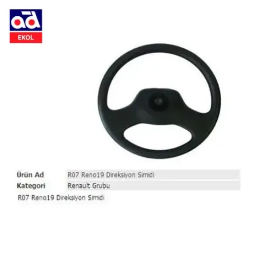 Direksiyon simidi r19 kapaksız 00019 ekol  resmi