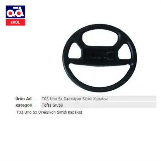 Direksiyon simidi uno sx ym kapaksız 00023 ekol  resmi