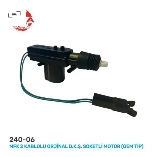 Merkezi kilit motoru 2 kablo soketli arka tofaş üniversal orjinal ema  resmi