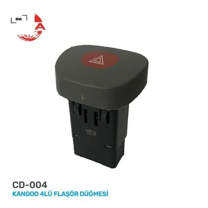 Dörtlü flaşör anahtarı renault kangoo 01 ema 7700308821/ 8200090307/ 8200523539 resmi