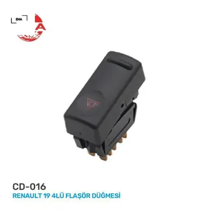 Dörtlü flaşör anahtarı r19 ema 7700817335 resmi