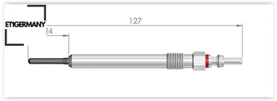 Kızdırma bujisi a1 1.4 tdı a4-a6-q7 2.7- 3.0 tdı touareg 3.0 tdı fabıa-octavıa-superb 1.6tdı et1germany 059963319e resmi