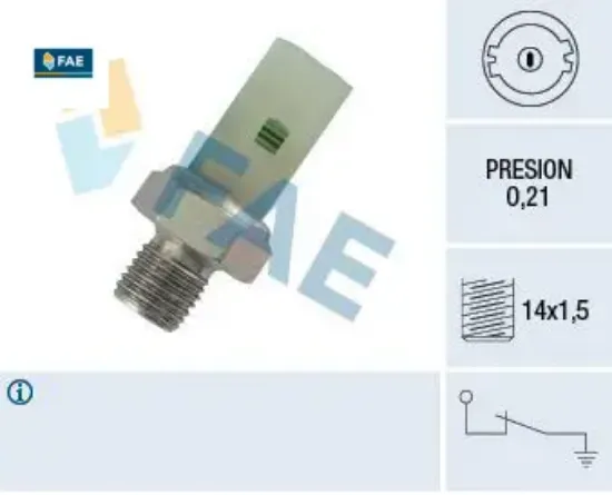 Yağ müşürü megane-clıo-kangoo-r19-21-9 ym k9k-e7j-k7m-f9q 21 bar m14x1.5 fae 8200671285/ 7700777660/ 7700771825 resmi