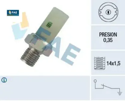 Yağ müşürü megane-clıo-kangoo-r19-21-9 ym s40-v40 0.35 bar m14x1.5 fildişi beyaz fae 8200671285/ 7700777660/ 7700771825 resmi