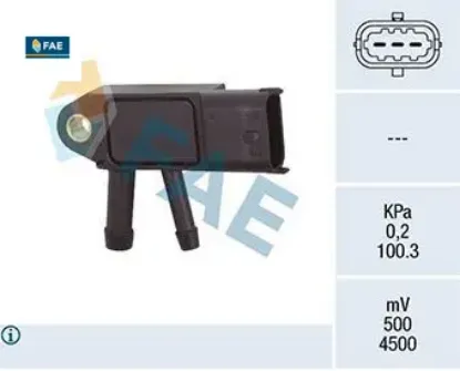 Dpf sensor volvo c30 10>15 c70 10>13 s40 ıı 10>12 s60 ıı 10>14 s80 ıı 10> v50 10>12 fae 31370160/ 31293659 resmi
