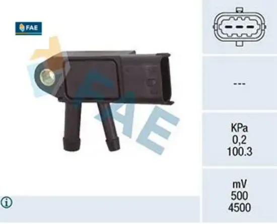 Dpf sensor volvo c30 10>15 c70 10>13 s40 ıı 10>12 s60 ıı 10>14 s80 ıı 10> v50 10>12 fae 31370160/ 31293659 resmi