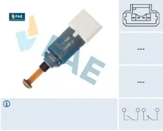 Fren müşürü berlıngo-c2-c3-c5-xsara-p206-p307-p1007-partner tüm motor tipleri için fae 4534.40/ 9643478880 resmi