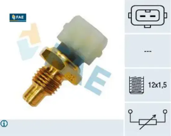 Hararet müşürü clıo ı-megane 1.4 1.6i-master 2-r21-19 1.7-1.8-2.0 2 fişli fae 7700737571 resmi