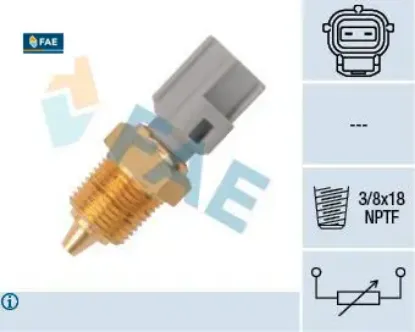 Hararet musuru grı transıt v184 01>06 escort vıı 1.6 16v / 1.8 16v focus ı 98>04 focus ıı c max 03>1 fae 1l2412a648ba/ 7158126 resmi
