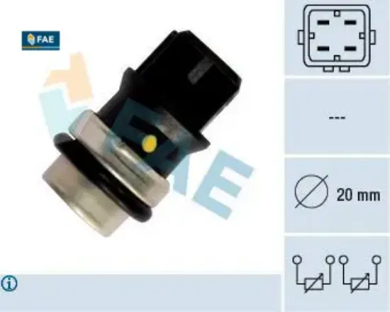 Hararet müşürü 4 fiş t4-polo-polo cls-passat-golf-toledo-galaxy fae 251919501d/ 251919501a resmi