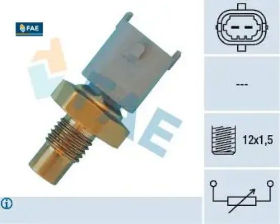 Hararet müşürü opel vectra 2.0i 16v 2.2 16v eng. X20xev/ x22xe fae 1342855/ 90573077 resmi