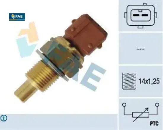 Su sıcaklık müşürü psa 206-306 1.4-1.6-xsara-saxo-106 1.4-1.6 2 fişli fae 1338.66 resmi