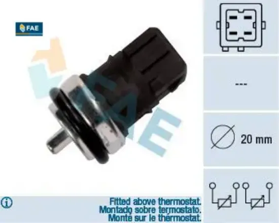 Hararet müşürü duster-logan-sandero-clıo ıı-ııı-fluence-scenıc ıı-laguna ıı-megane ıı-thalıa 1.5 dcı fae 4402578/ 7700105087/ 600154356 resmi