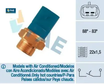 Fan müşürü 88/83c astra f 2.0i-2.0i 16v 91 > vectra 1.4-1.6-1.8-2.0 89 > fae 7586250/ 1341028/ 90357303/ 1264.50 resmi