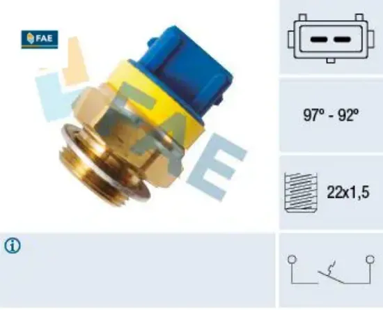 Fan müşürü 106-205-206-306-405-partner-berlıngo-expert-jumpy-saxo-xsara 1.4-1.6-c3-c4 1.6-2.0 92-97 fae 1264.26/ 1264.37/ 1264.40 resmi