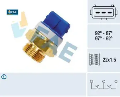 Fan müşürü 87-92c partner-berlıngo-p205-p306-p405-expert-jumpy-xsara-zx 1.1-1.4-1.6-1.9 fae 1264.44/ 1264.36/ 1264.24 resmi