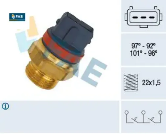 Fan müşürü berlıngo-partner-saxo vts-p106 gtı-p205-p405-p106 saxo 97-92 fae 1264.25/ 1264.38/ 1264.45 resmi