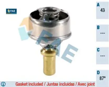 Termostat 89 r9 r11 r21 concorde clıo ı fae 7700619931 resmi