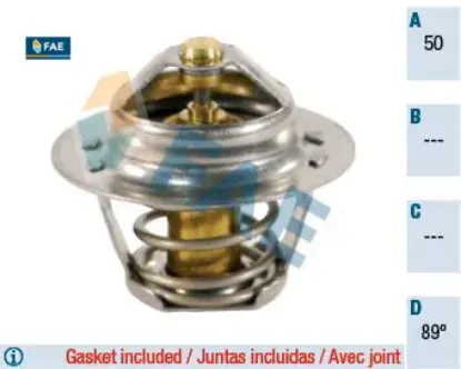 Termostat contası olan nıssan 89 megane clıo kangoo laguna 1.4-1.6 16v fae 7700272554 resmi