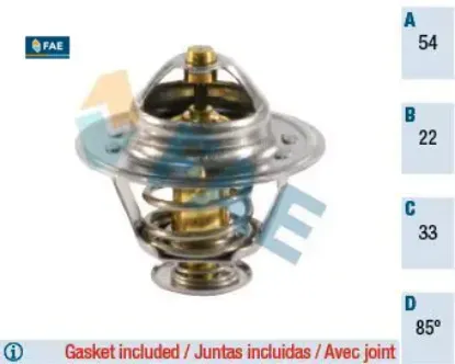 Termostat 85c corsa b-c-astra f-g-h-combo-vectra b 1.7 dtı-1.7 cdtı fae 1338075/ 97087130 resmi