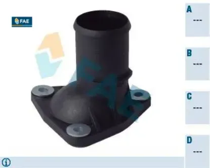 Termostat su flanşı expert-jumpy-p306-xsara-p406-xantıa-p405-p806-evesıon xud9t 1.9td fae 1336.E8/ 9607502380 resmi