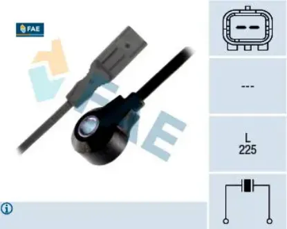 Vuruntu sensörü peugeot p307 04>09 p407 05>10 expert 07>16 cıtroen c4 04>11 c5 04>08 2.0 16v ew10 fae 5946.34 resmi