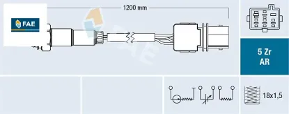 Oksijen sensörü sağ volvo s80 3.0t6 2001-2006 xc90 t6 2002 >2006 fae 8642738/ 8627750/ 8631670/ 9202988 resmi