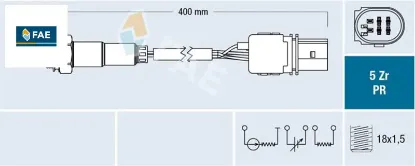 Oksijen sensörü alfa romeo gıulıa 15> stelvıo 16> 2.2 d fıat egea 16> 500l 14> doblo 15> 1.6d mtj fae 55268427/ 55281072 resmi