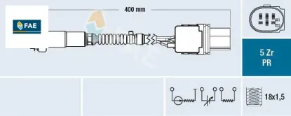 Oksıjen sensoru kat. Oncesı master ııı 10> trafıc ııı 16> fluence 13> nissan qashqaı ı 11> 1.6dci 2. Fae 226a49071r/ 8201028297/ 226a42455r resmi