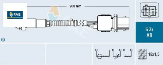 Egsoz sensoru hego sensor c70 ı s60 ı s80 ı v70 ı xc70 xc 90 fae 8670279/ 8658133 resmi