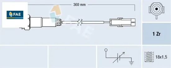 Oksijen sensörü astra f-corsa b-tıgra-vectra a-b- 1.4-1.6-accent 1.3i-1.5 i 12v fae 855305/ 855315/ 855333/ 25164596 resmi