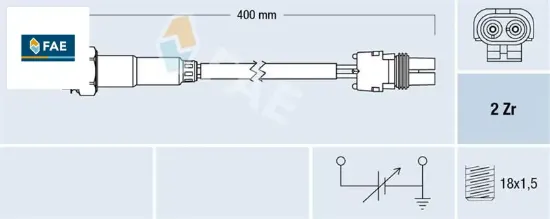 Oksıjen sensoru renault clıo ı 96> 1.2 twıngo ı 93>98 1.2 fae 7700860246 resmi