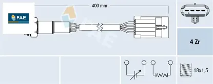 Oksijen sensörü astra g 1.4 16v 98-05 -astra g 1.6 16v-vectra b 1.6 16v 95-02 -astra 1.4 16v 98 > fae 855345/ 9118698/ 96335927/ 25312200 resmi