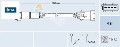 Oksijen sensörü 106-206-207-208-306-308-405-406-508-2008-3008-5008-partner-berlıngo-rzc- c3-c4-c5-ds fae 1618.V3/ 1628.7s/ 9628447980/ 1628.9w resmi