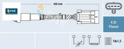 Oksijen sensörü omega a 2.0-2.0i 86-94 frontera 2.0i 92-98 aveo-kalos-lacettı 1.4 16v l95 epıca 2.0 fae 96394004/ 96507986/ 855303/ 2336429 resmi