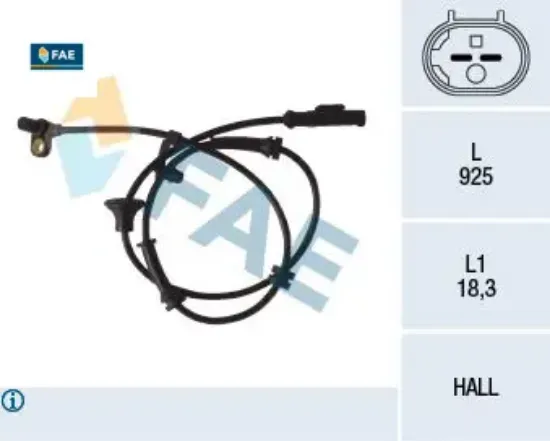 Arka abs devir sensörü c1-p107-p108-aygo 06/2005 > fae 895440h020/ b000698180 resmi